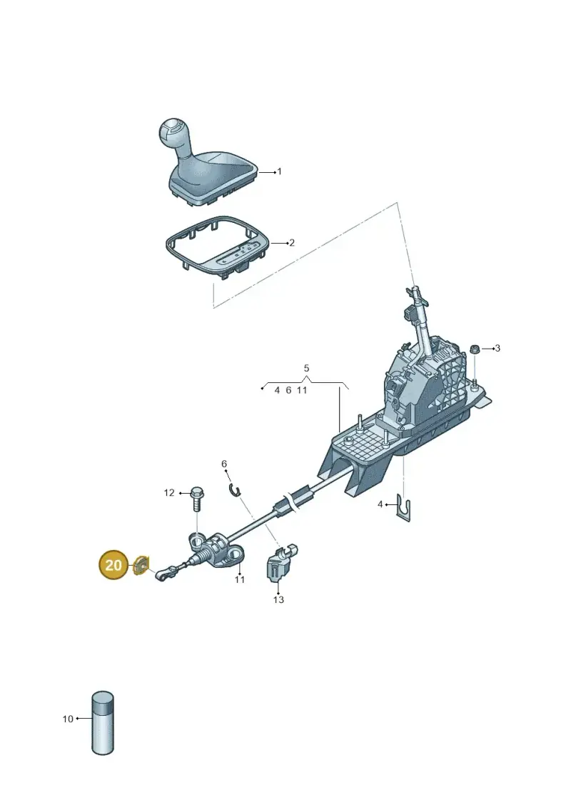 N90815903 — Audi Q3 quattro (2018-2019) diagram 597713010, position 20