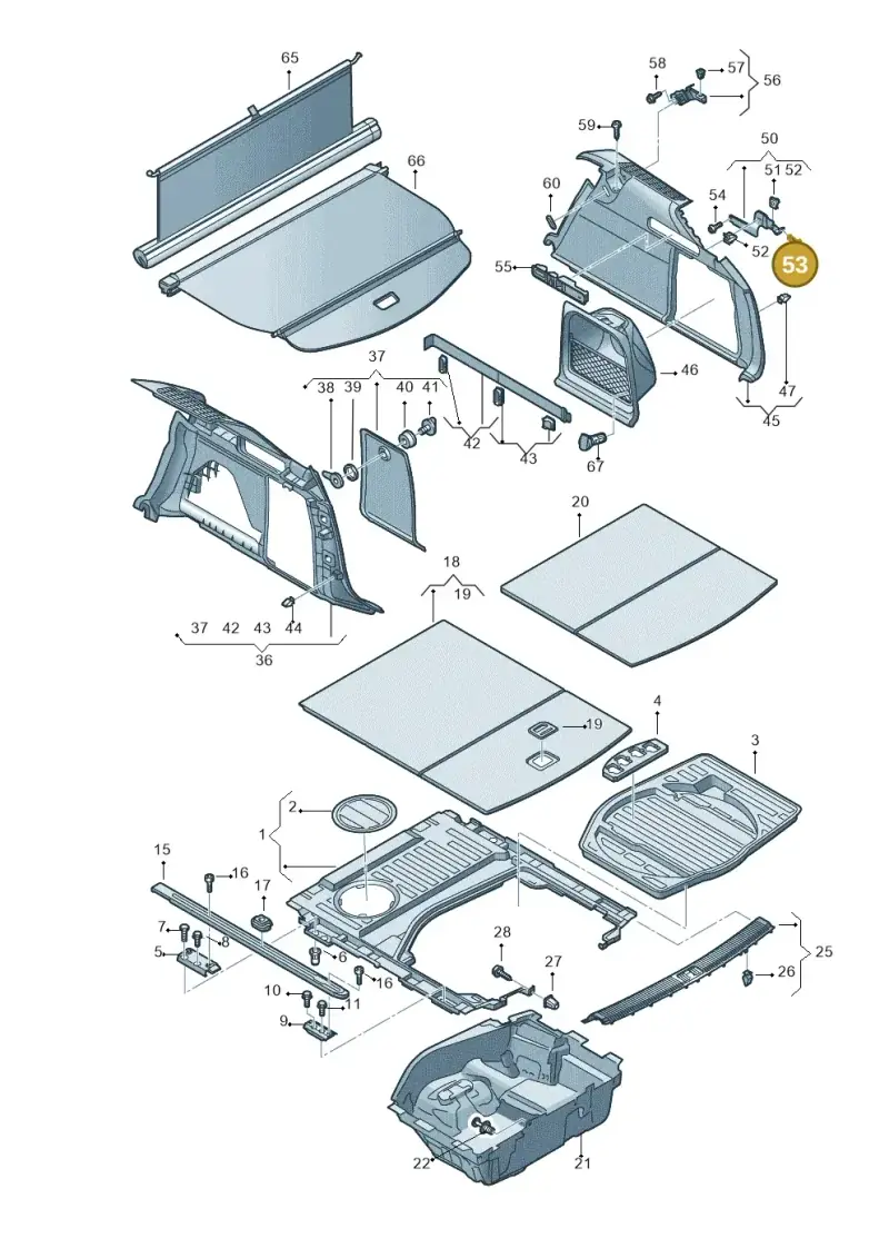 N90816301 — Audi A6 qu. 3.0 tdi (2014-2018) diagram 717863900, position 53