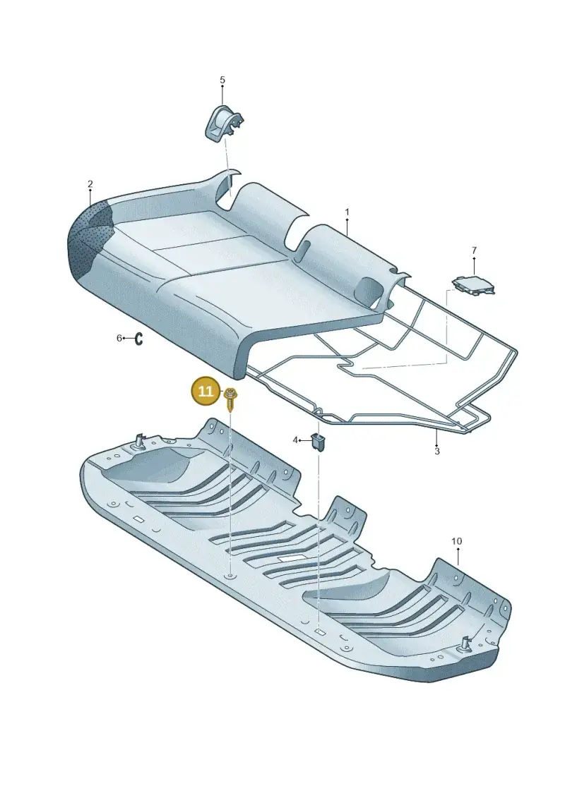 N90820401 — Audi Q4 Sportback (2021-2022) diagram 89a885000, position 11
