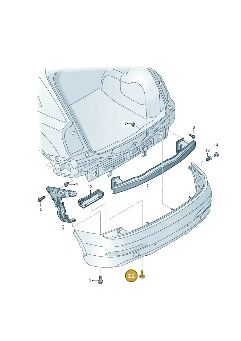 N90825901 — Audi Q3 2.0 TDI (2014-2019) diagram 728807500, position 11