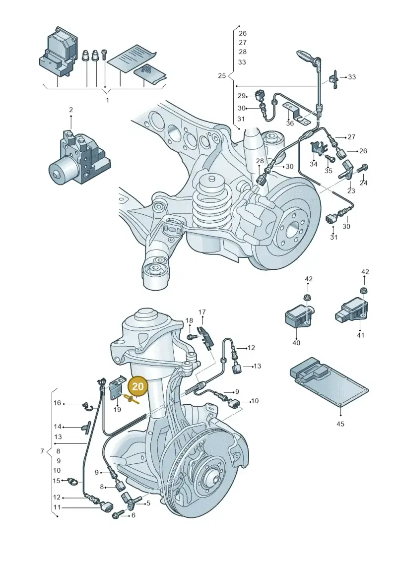 N90826303 — Audi RS4 Av. qu. 4.2 (2012-2015) diagram 695927000, position 20