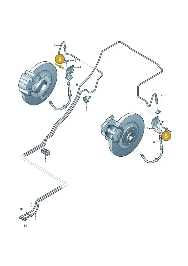 N90826303 — Audi A8L qu. 3.0 TDI (2013-2018) diagram 696611300, position 5