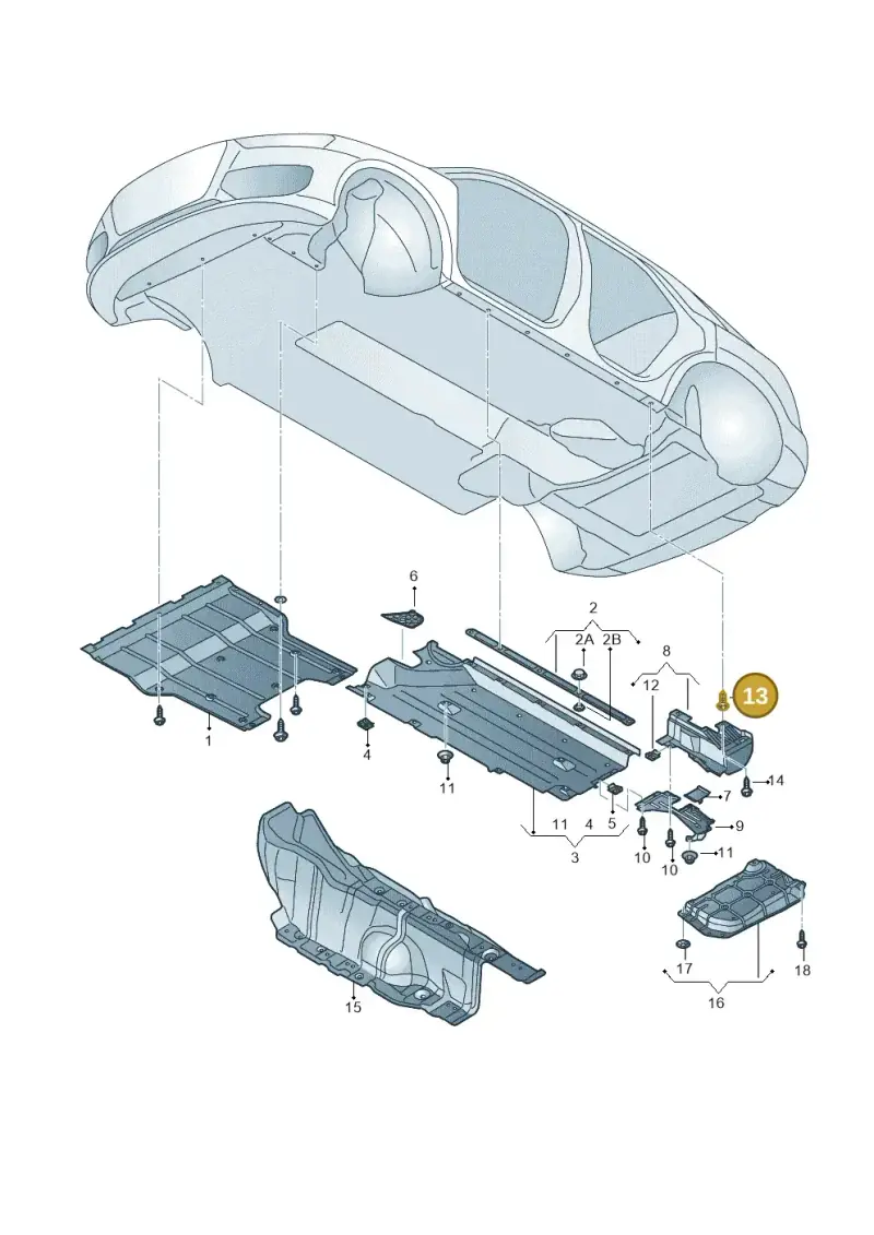 N90833801 — Audi Q3 1.4 (2016-) diagram 855825000, position 13