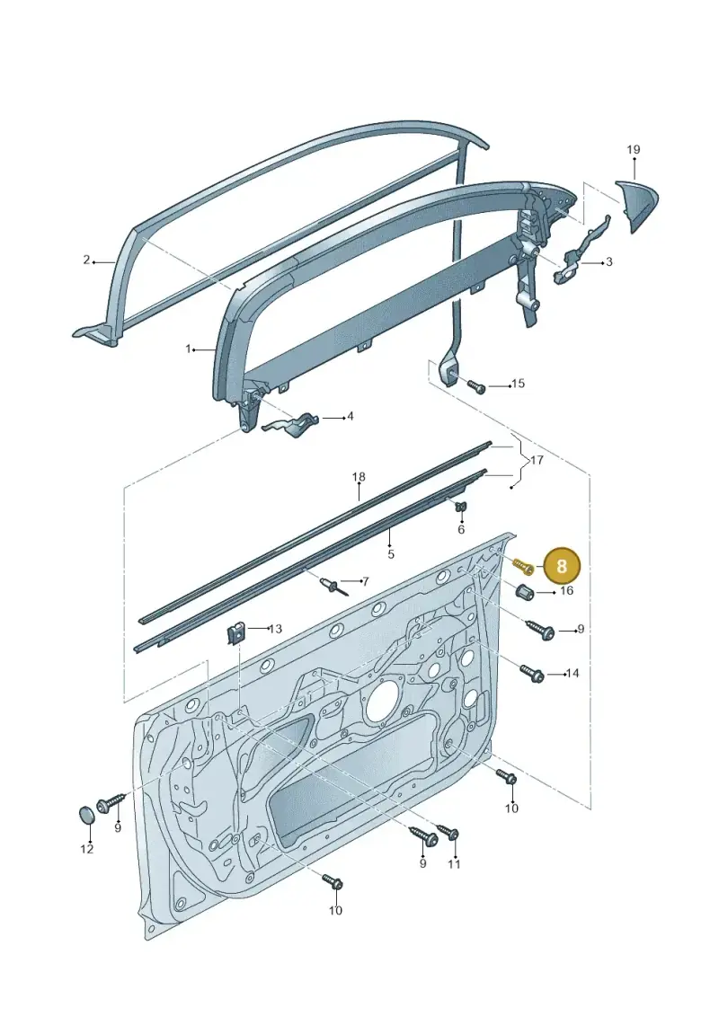 N90842903 — Audi A6 2.7 TDI (2008-2011) diagram 448837400, position 8