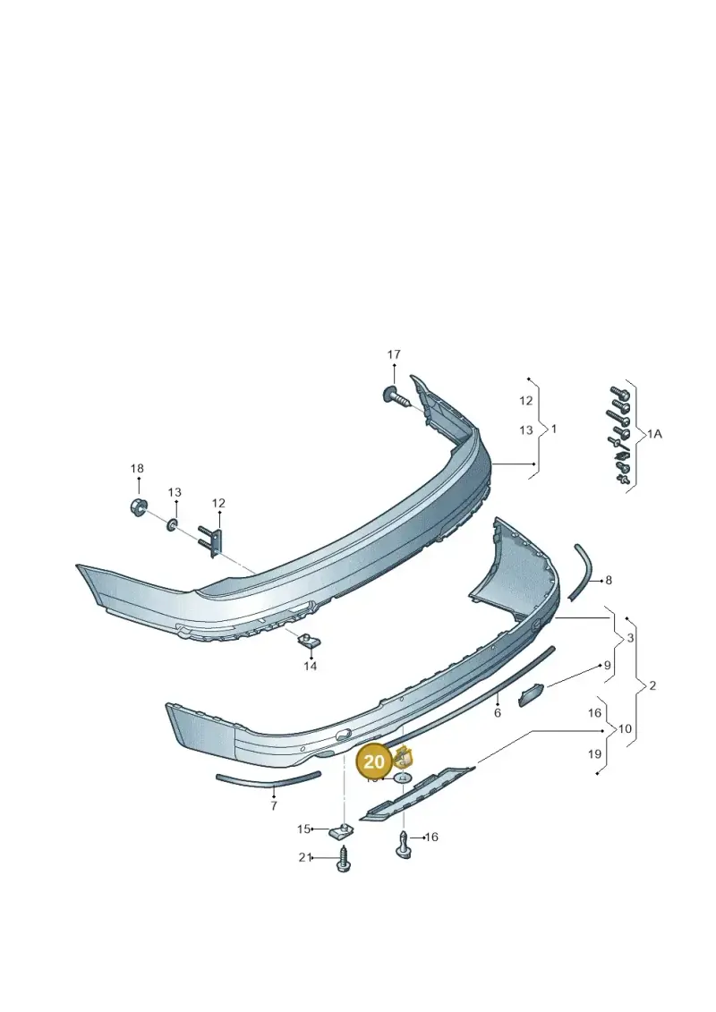 N90847501 — Audi Q7 qu. 3.0 TDI (2009-2015) diagram 675807600, position 20