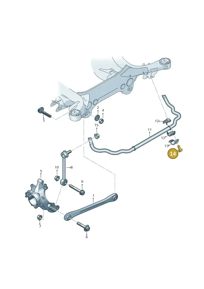 N90847602 — Audi Q7 qu. 3.0 TDI (2009-2015) diagram 274501200, position 14
