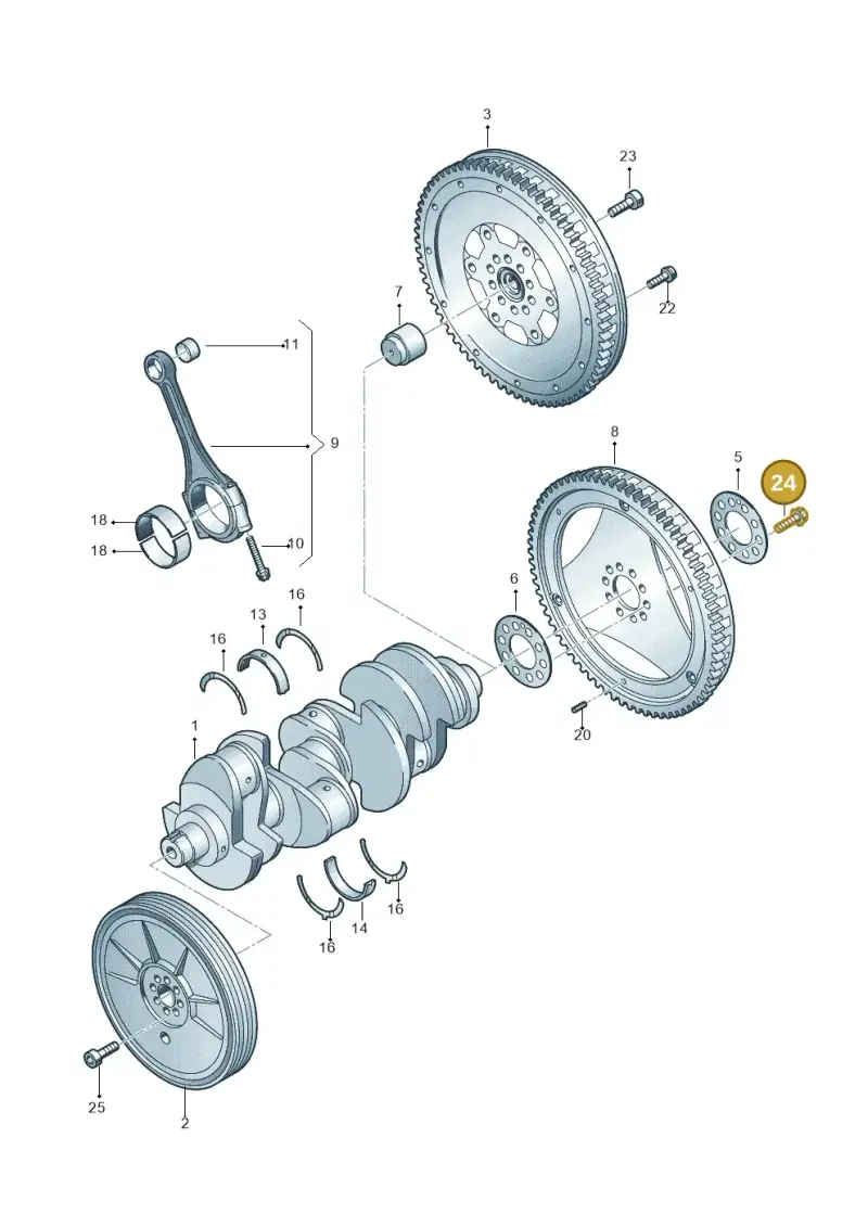 N90861002 — Audi A4/S4 Cabrio./qu. 07> (2006-) diagram 247105400, position 24