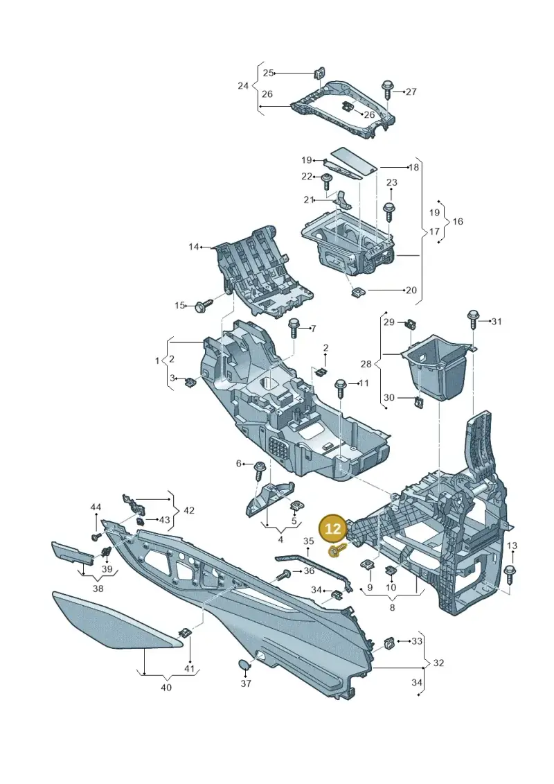 N90862302 — Audi Q8 e-tron (2018-2020) diagram 586863500, position 12