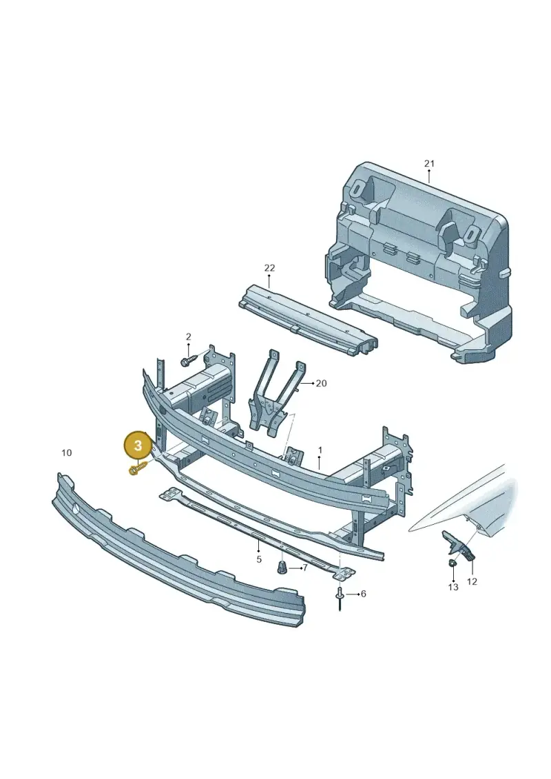 N90862302 — Audi Q4 Sportback (2021-2022) diagram 89a807000, position 3