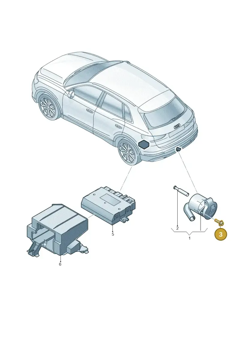 N90877702 — Audi RSQ3 Sportback (2019-2024) diagram 597945050, position 3