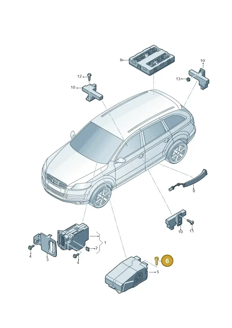 N90877702 — Audi Q5 qu. 2.0 TDI (2012-2017) diagram 751909000, position 6