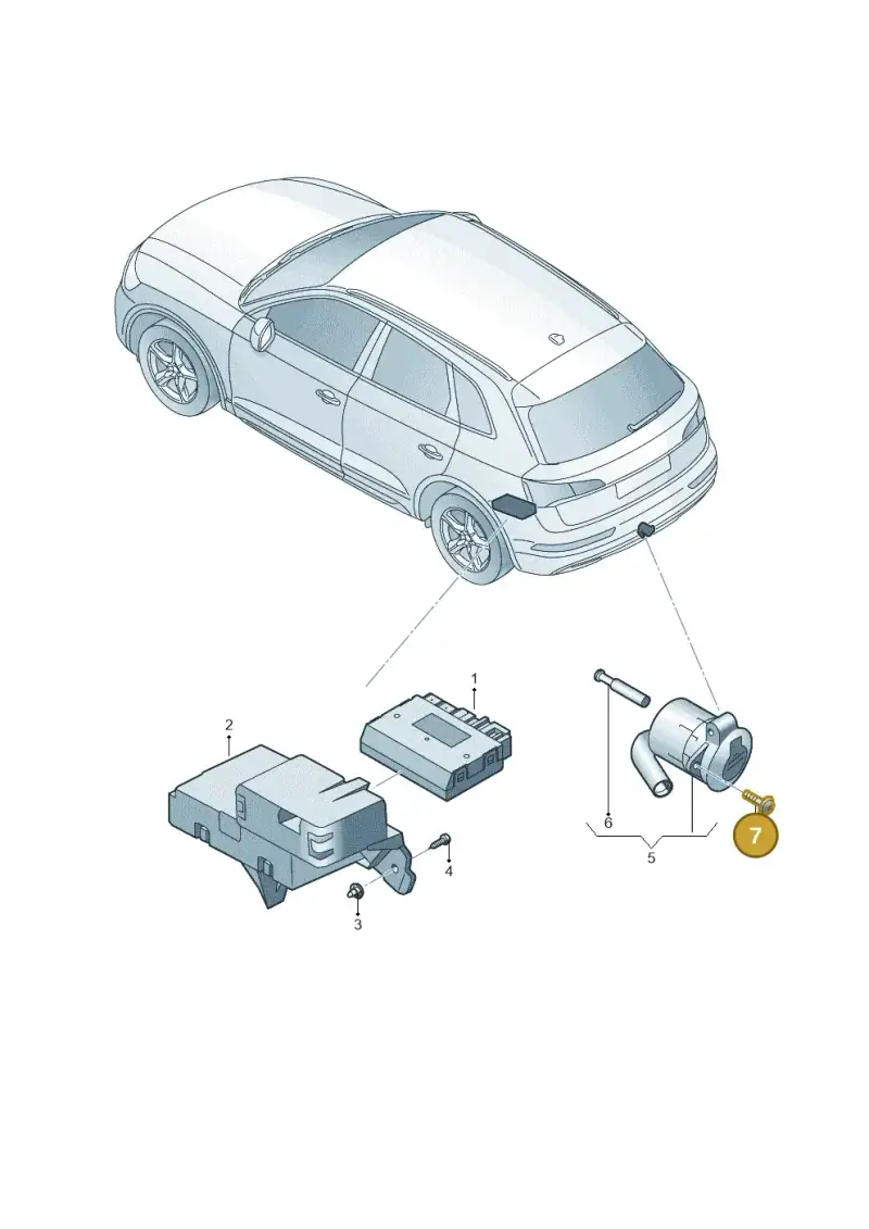 N90877702 — Audi Q5 (2016-2020) diagram 896945500, position 7