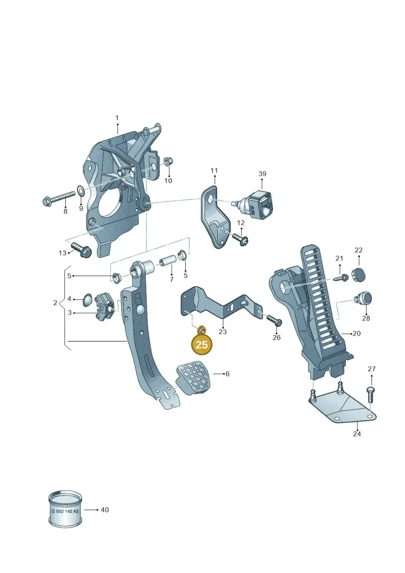 N90878602 — Audi R8 qu. 5.2 (2012-2015) diagram 618721700, position 25