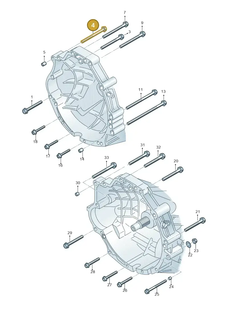 N90886802 — Audi A6 2.7 TDI (2008-2011) diagram 448300850, position 4