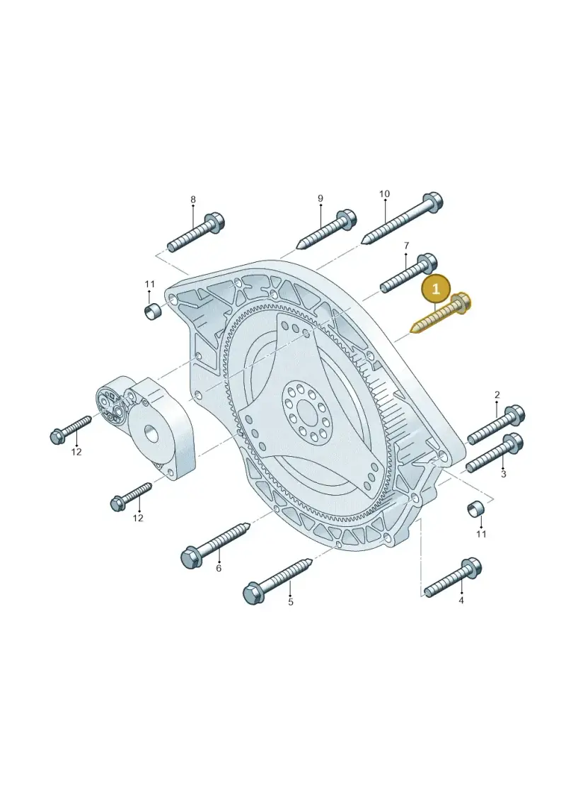 N90886802 — Audi Q7 qu. 3.0 TDI (2009-2015) diagram 493300860, position 1