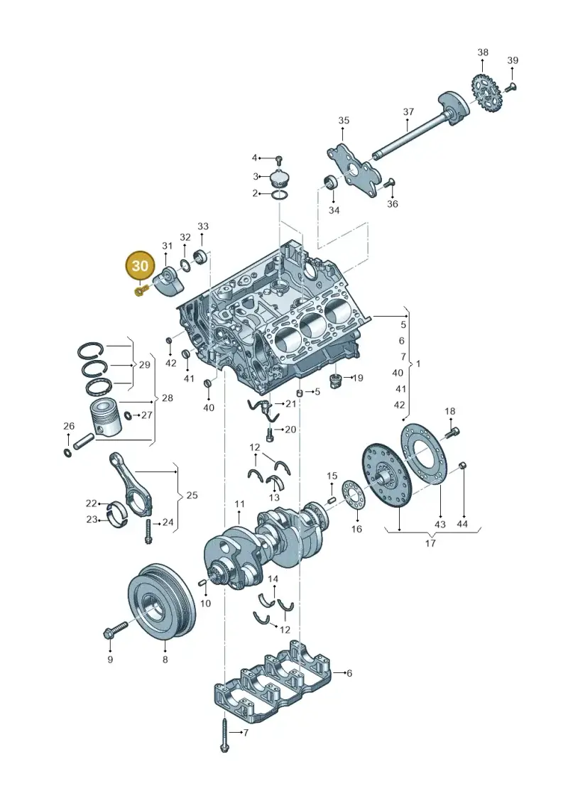 N90893202 — Audi Q8 Quattro 3,0 (2018-) diagram 896103550, position 30