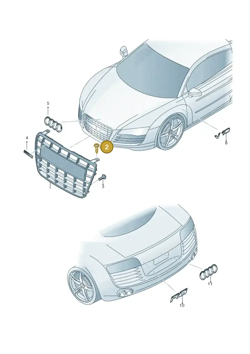 N90896301 — Audi R8 qu. 5.2 (2012-2015) diagram 618853400, position 2