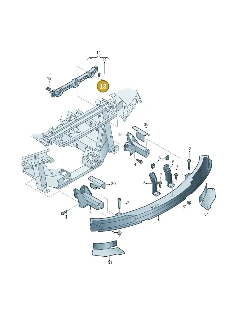 N90896301 — Audi R8 qu. 5.2 (2012-2015) diagram 752807500, position 13