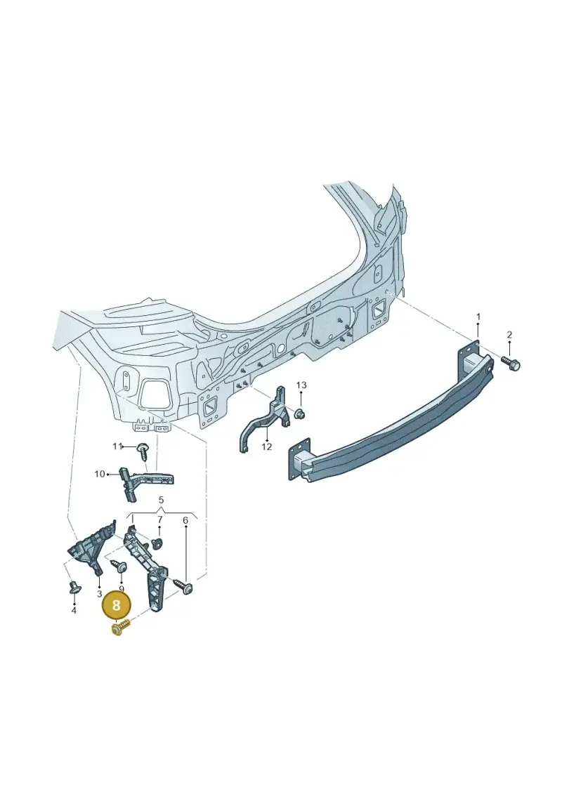 N90896301 — Audi TTRS Coupe (2016-2023) diagram 850807500, position 8