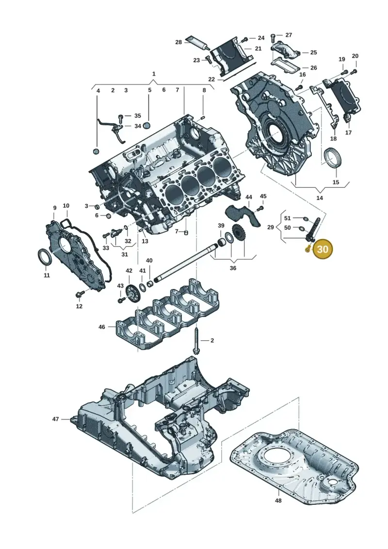 N90897305 — Audi Q8 Quattro 3,0 (2018-) diagram 429103059, position 30