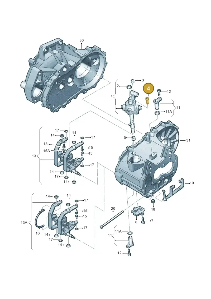 N90897308 — Audi A1 Sportback (2014-2018) diagram 747311880, position 4