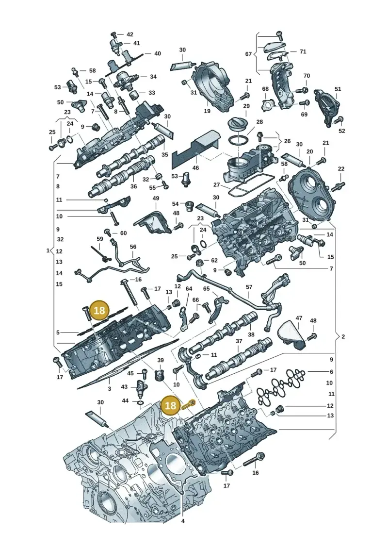 N90903502 — Audi A5 Limo 2.0 (2024-) diagram 849103331, position 18