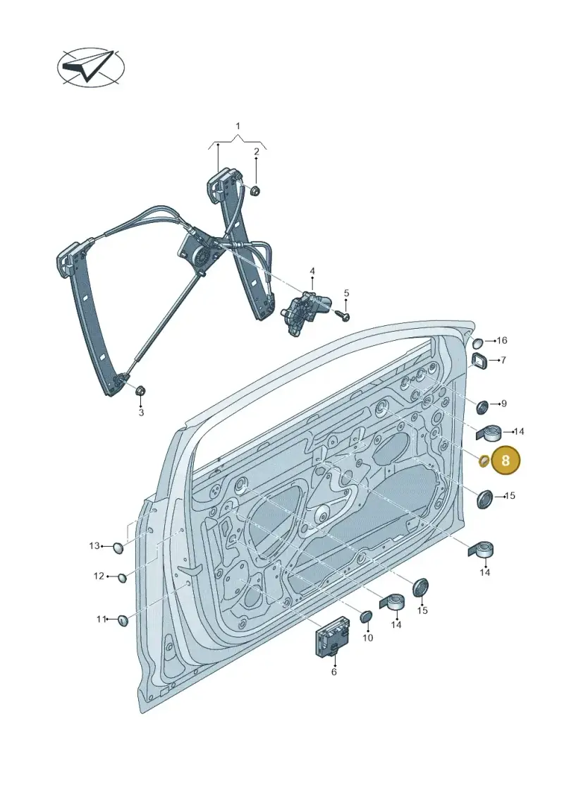 N90908701 — Audi RS6 Avant (2019-) diagram 430837060, position 8