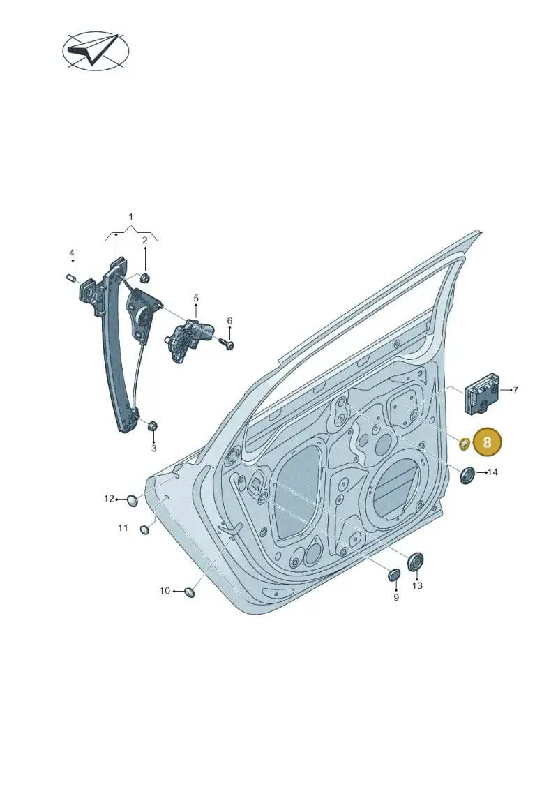 N90908701 — Audi RS6 Avant (2019-) diagram 430839060, position 8