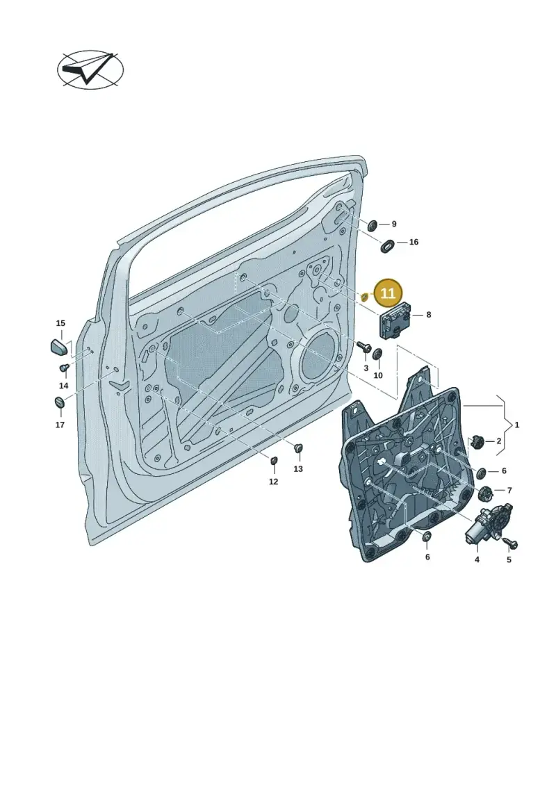 N90908701 — Audi Q4 Sportback (2021-2022) diagram 89a837060, position 11