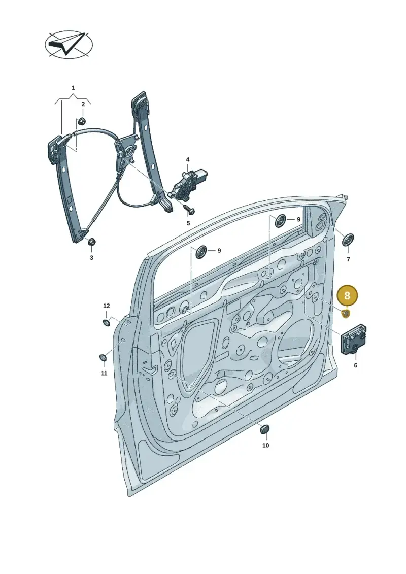 N90908701 — Audi Q6 e-tron (2023-) diagram f5s837060, position 8