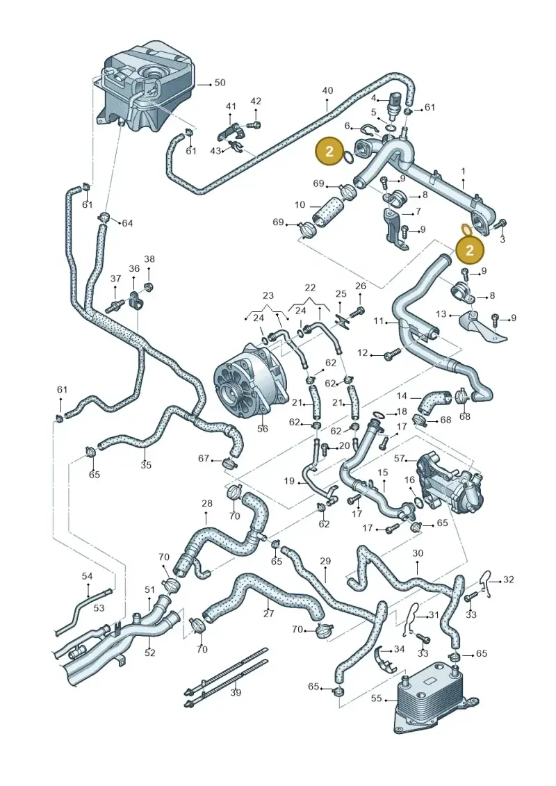 N90912501 — Audi R8 qu. 5.2 (2012-2015) diagram 618121300, position 2