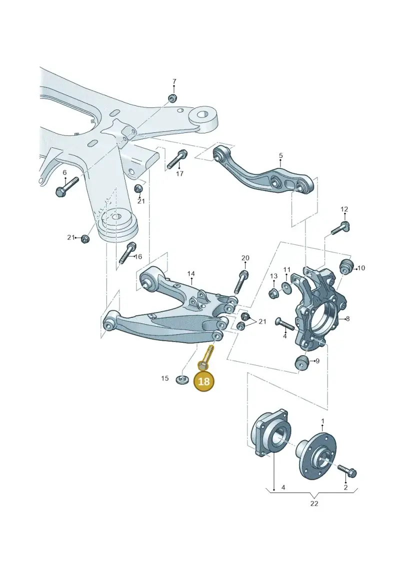 N90924103 — Audi A8/S8/qu. lang    08> (2007-) diagram 291505060, position 18