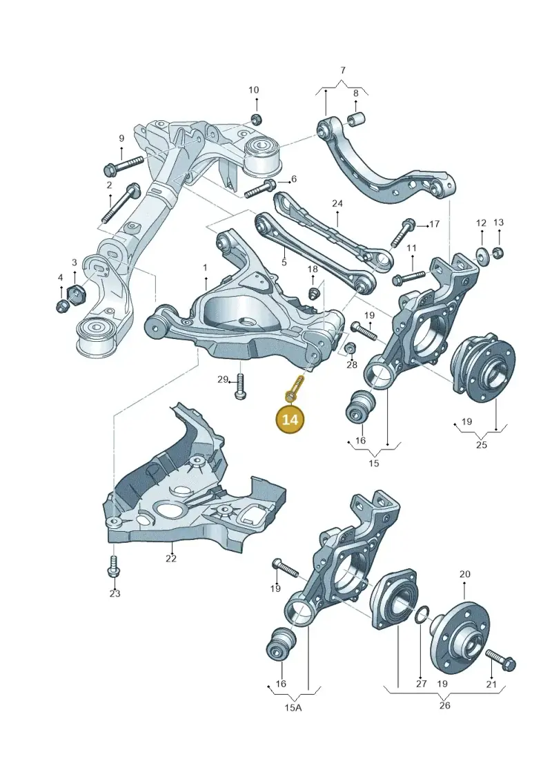 N90924103 — Audi A6 2.7 TDI (2008-2011) diagram 448505050, position 14