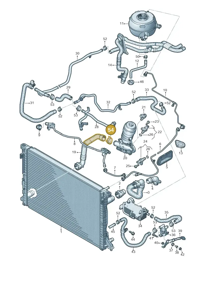 N90926501 — Audi A6 2.0 (2018-) diagram 435121210, position 54