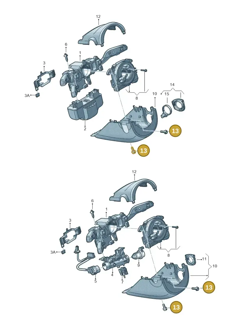 N90944603 — Audi Q3 1.4 (2016-) diagram 728905700, position 13