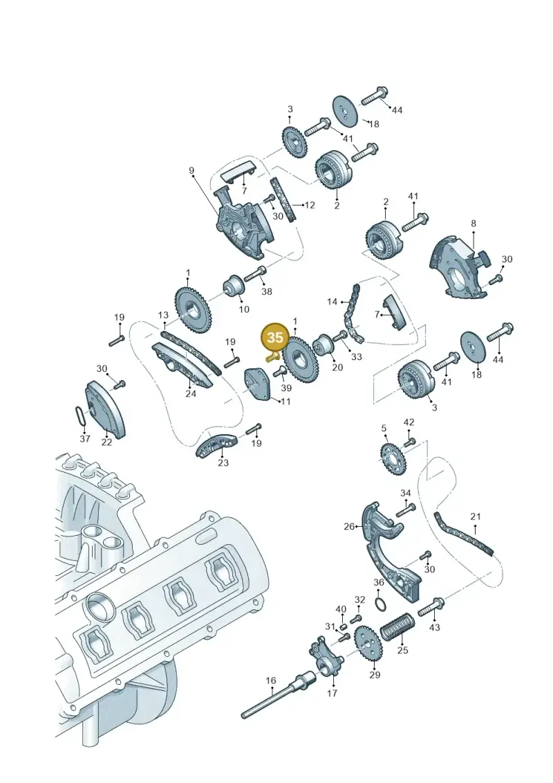 N90954903 — Audi A6 Av. qu. 3.0 (2012-2018) diagram 751109350, position 35