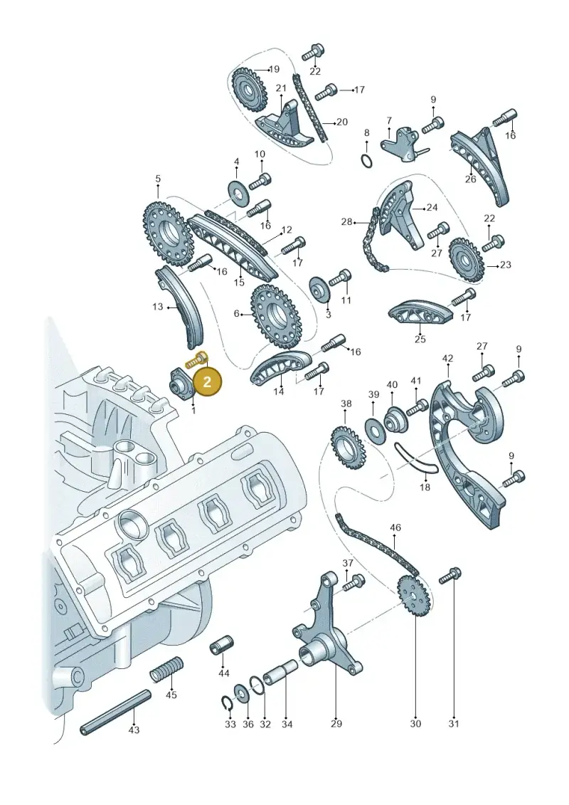 N90954905 — Audi A8L qu. 3.0 TDI (2013-2018) diagram 771109820, position 2