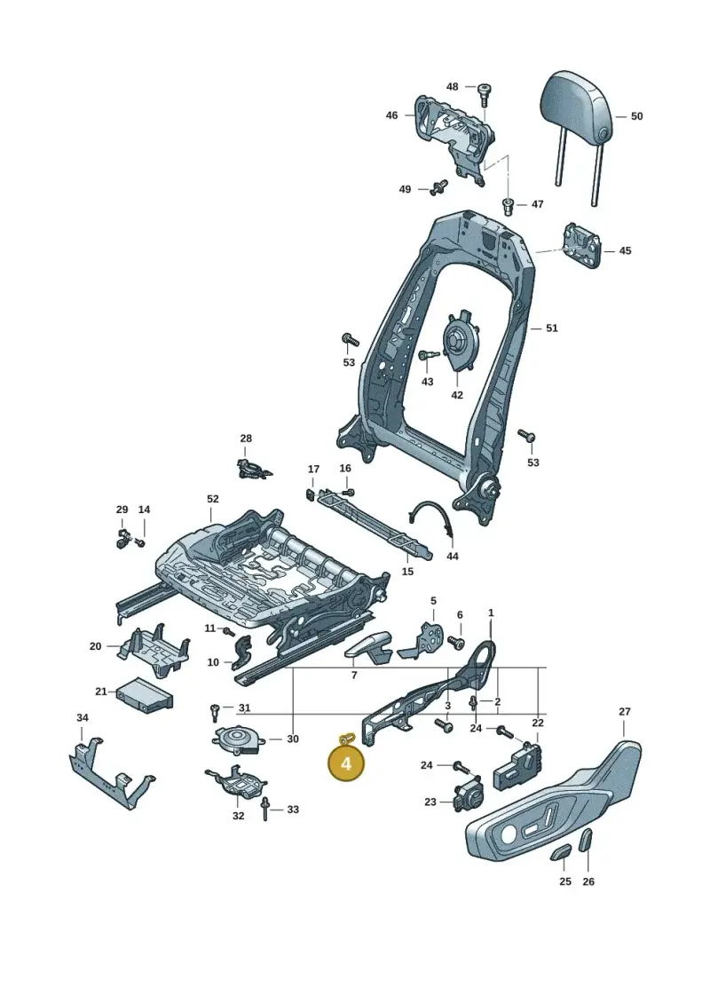 N90959602 — Audi Q6 e-tron (2023-) diagram f5s881300, position 4