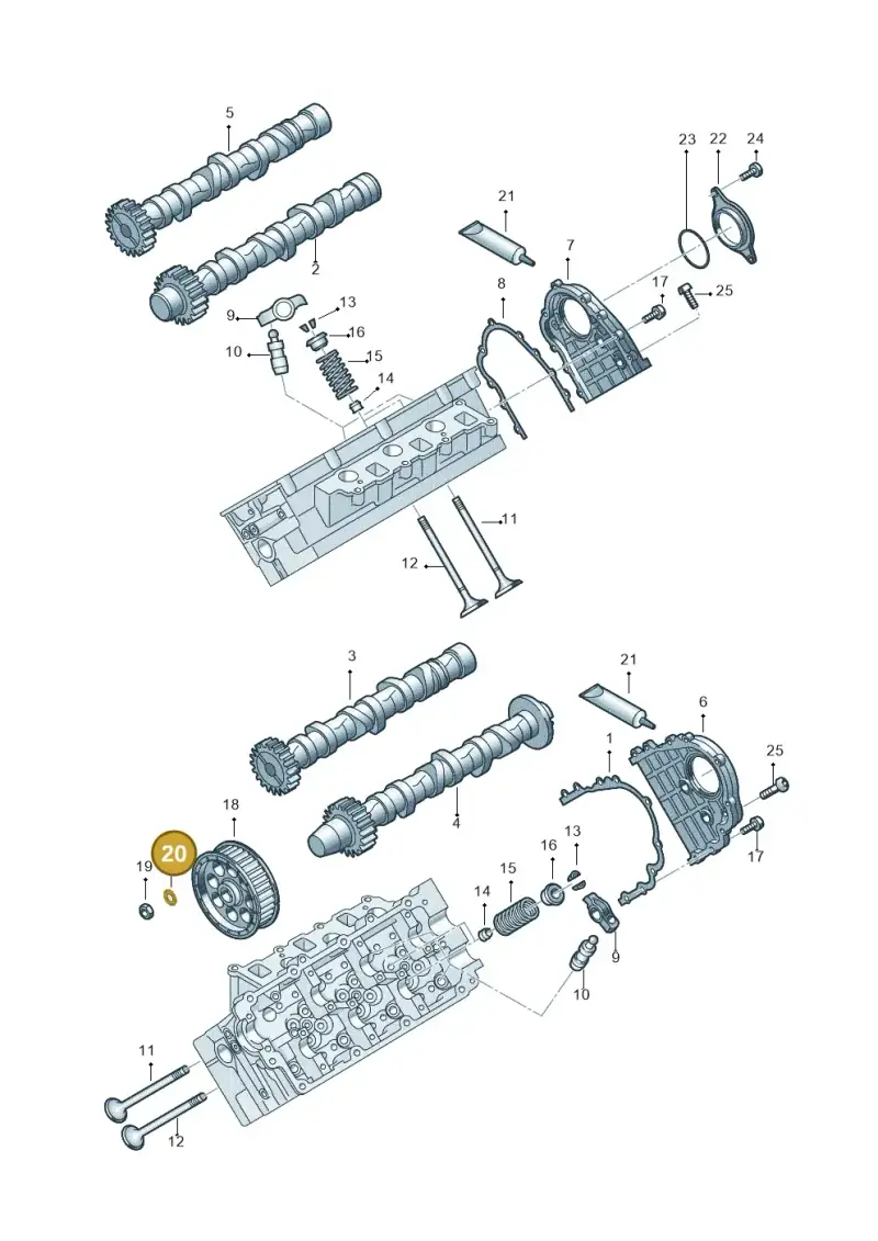 N90971702 — Audi A6 2.7 TDI (2008-2011) diagram 648109550, position 20