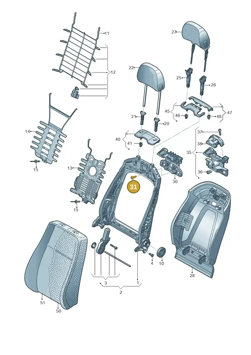 N90985501 — Audi Q8 Quattro 3,0 (2018-) diagram 859881500, position 31