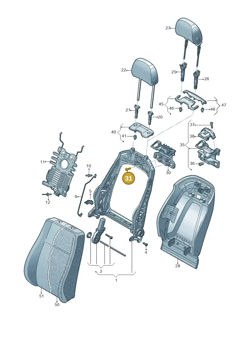N90985501 — Audi RS Q8 Quattro (2019-) diagram 859881510, position 31