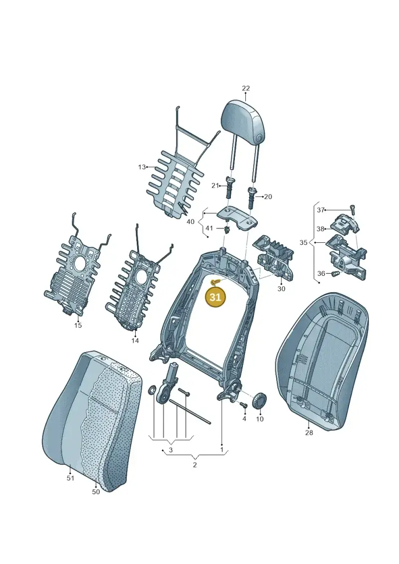 N90985501 — Audi Q5 (2016-2020) diagram 896881500, position 31
