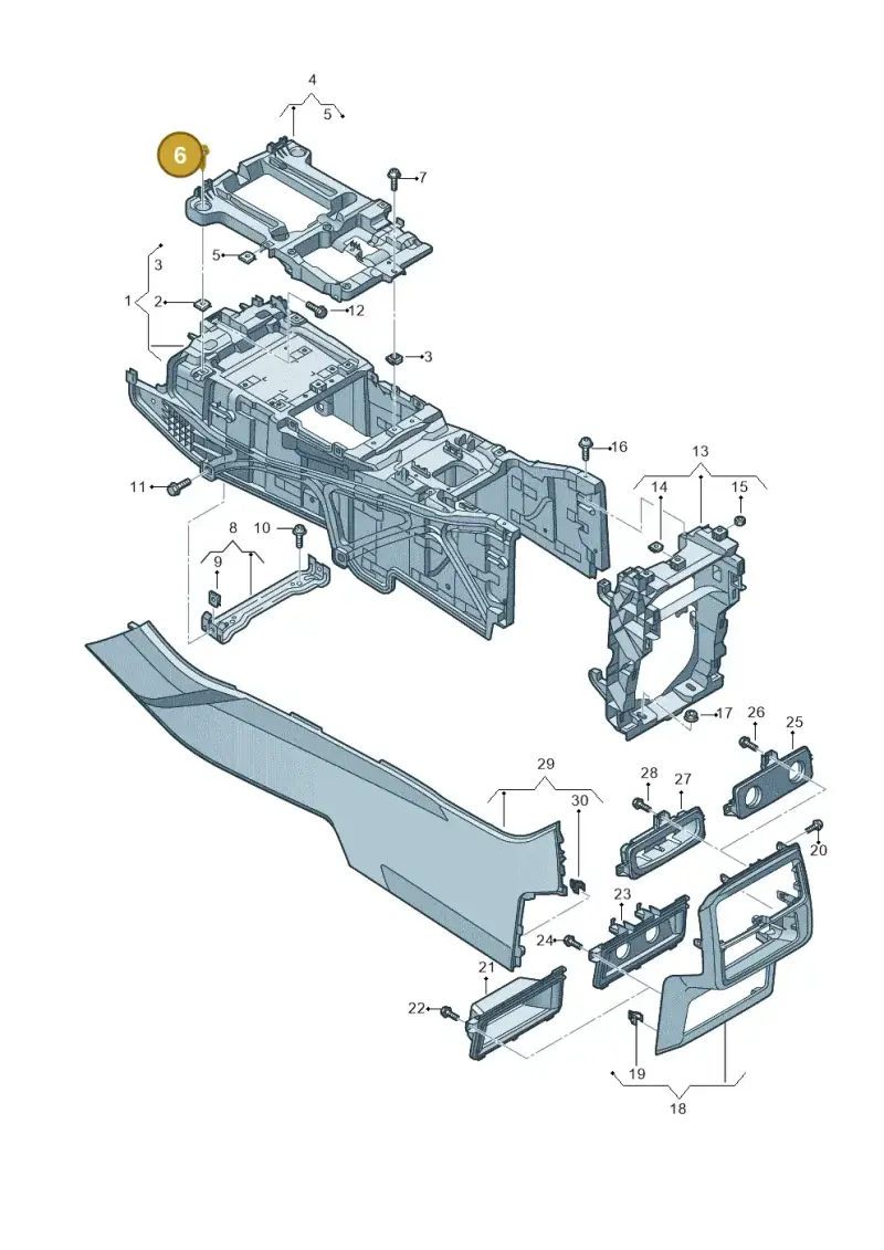 N90986802 — Audi RS Q8 Quattro (2019-) diagram 429863050, position 6