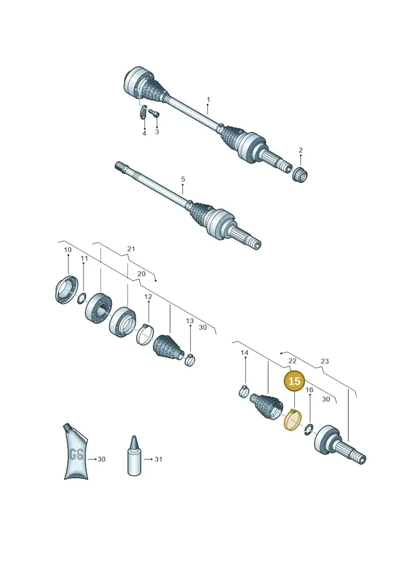 N90990701 — Audi Q7 qu. 3.0 TDI (2009-2015) diagram 274407250, position 15