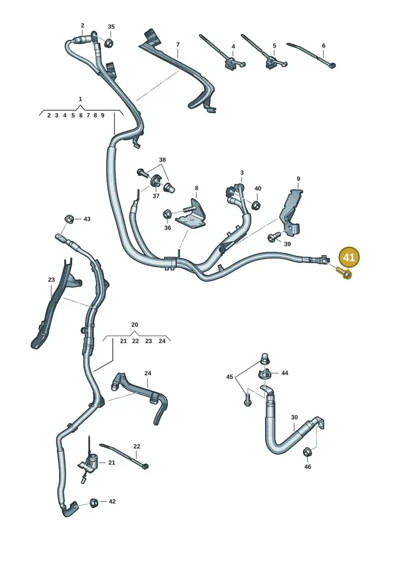 N90994402 — Audi Q5 (2016-2020) diagram 896972001, position 41
