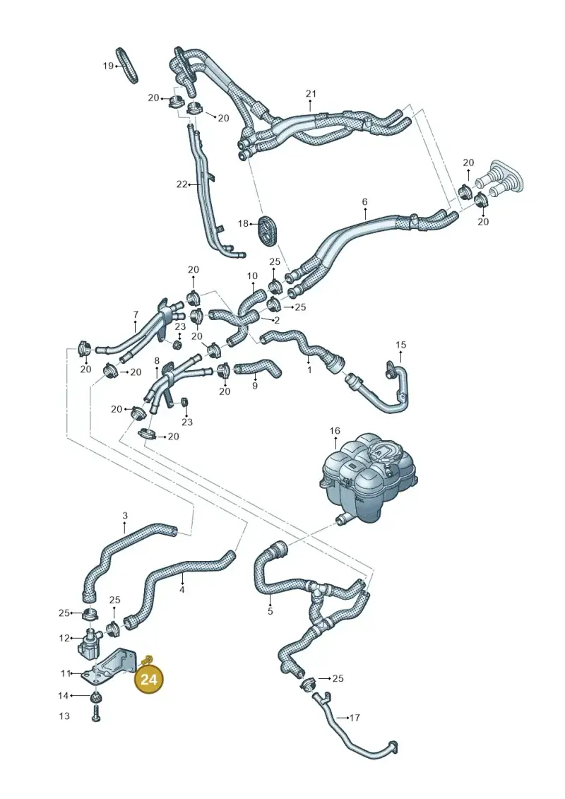 N90994403 — Audi Q8 Quattro 3,0 (2018-) diagram 859819450, position 24