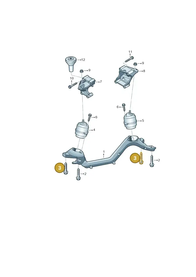 N90998702 — Audi Q7 qu. 3.0 TDI (2009-2015) diagram 274199500, position 3