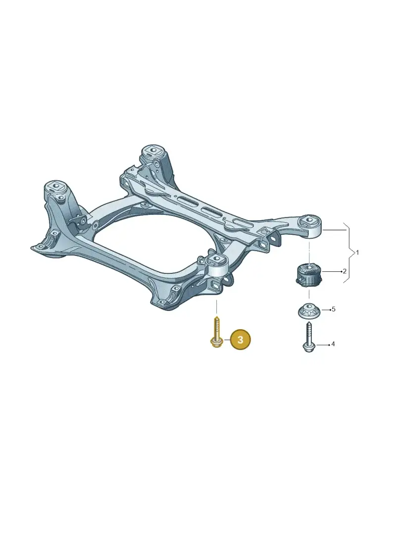 N90998702 — Audi Q7 qu. 3.0 TDI (2009-2015) diagram 693499050, position 3