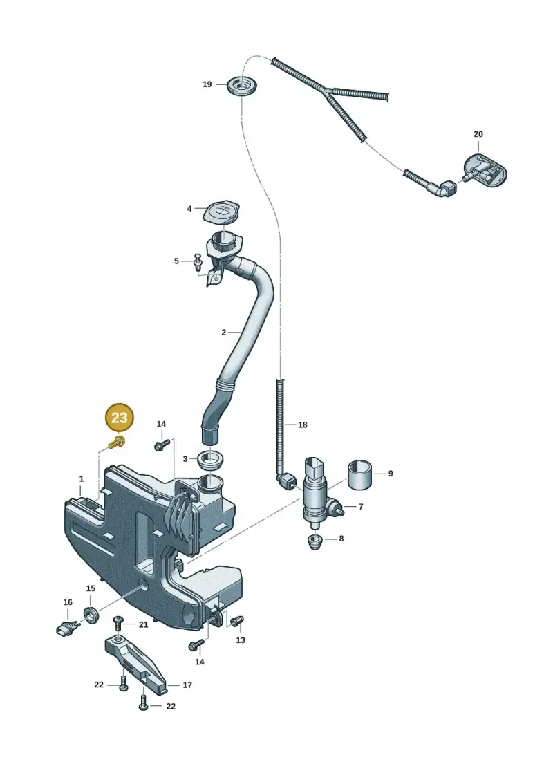 N90999502 — Audi Q6 e-tron (2023-) diagram f5s955010, position 23