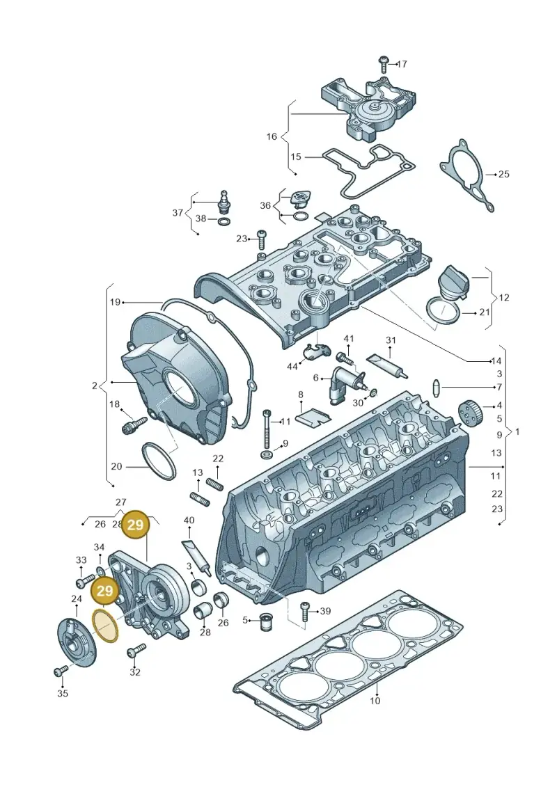 N91000101 — Audi A8L qu. 3.0 TDI (2013-2018) diagram 717103170, position 29